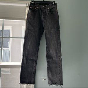 Levi’s 501 Wedgie Jeans in Faded Black, 26